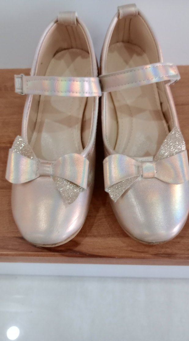 Kız Çocuk Beyaz Fiyonklu Babet Ayakkabı - Görsel 2