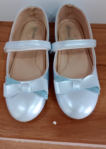 Kız Çocuk Beyaz Fiyonklu Babet - Görsel 2