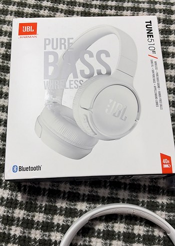 JBL Tune 510 bt Kablosuz Beyaz Kulaklık - Görsel 5