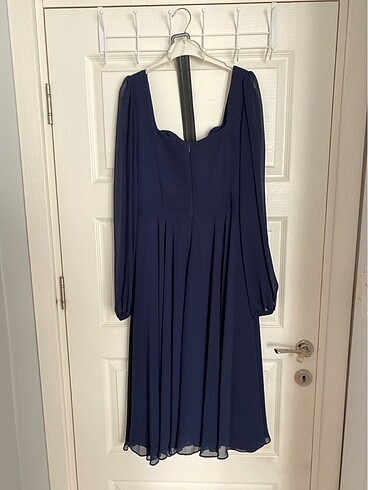 Lacivert abiye elbise - Görsel 8