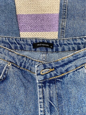 Trendyolmilla mavi straight jean kot pantolon - Görsel 4