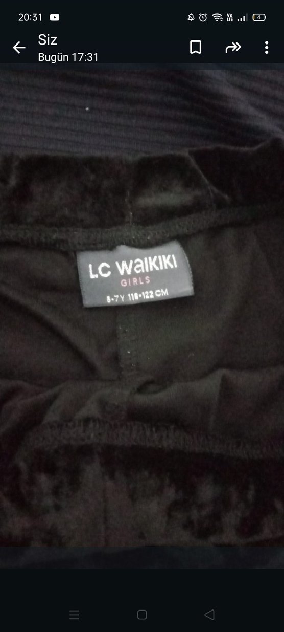 Siyah kadife İspanyol Paça Pantolon - Görsel 2