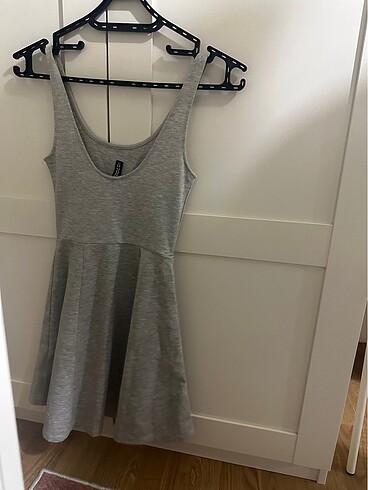 H&M Gri penye elbise