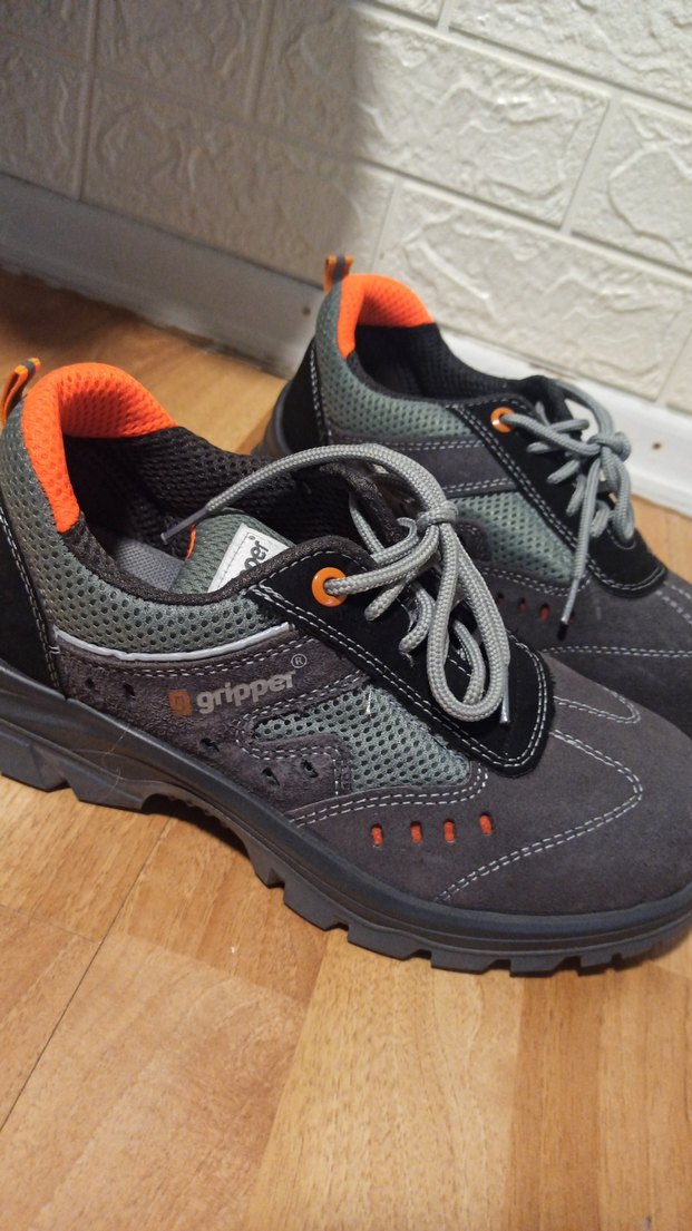 Gri Erkek Outdoor Spor Ayakkabı Velcro - Görsel 2