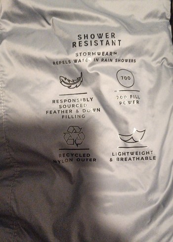 Bej Erkek Fermuarlı Kuş tüyü Kısa Mont - Görsel 5