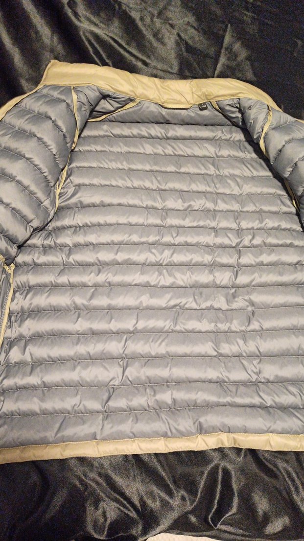 Bej Erkek Fermuarlı Kuş tüyü Kısa Mont - Görsel 2