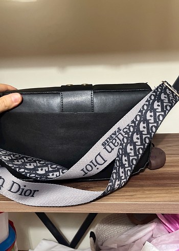 Mango Dior Siyah Baskılı Deri Kadın Çanta