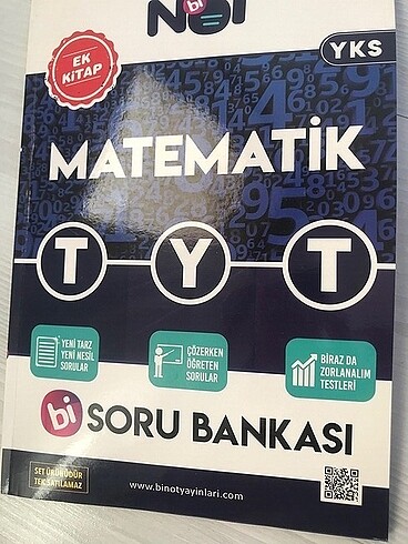 Tyt matematik soru bankası binot yayınları