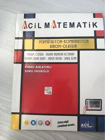 Permüstasyon Kombinasyon Binom Olasılık fasikülü Acil Matematik