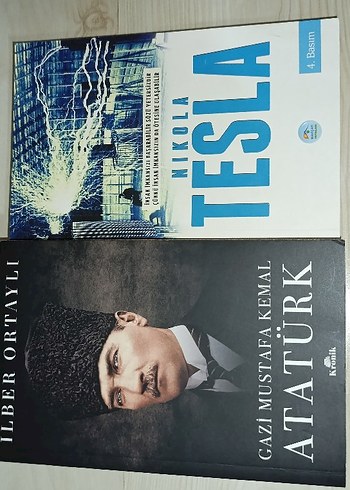  Gazi Mustafa Kemal Atatürk ve Nikola Tesla Biyografi Kitapları
