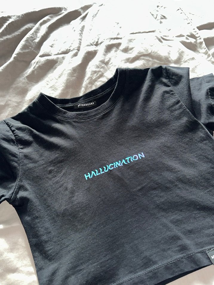 Afterweare Crop Reflective Hallucination T-shirt - Görsel 5