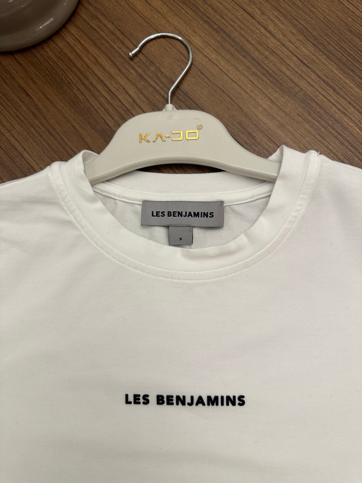 Les Benjamins Beyaz Kısa Tişört - Görsel 3