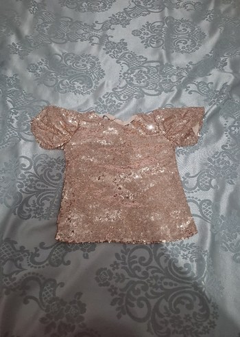 pullu kız çocuk bluz - Görsel 2