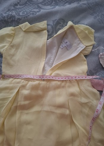 Kız bebek Sarı Fırfırlı Elbise - Görsel 8