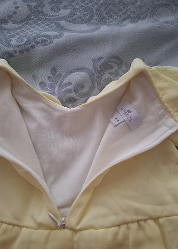 Kız bebek Sarı Fırfırlı Elbise - Görsel 6