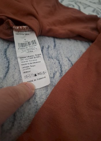 Uzun Kollu, Kısa Kesim Kadın Sweatshirt - Görsel 7