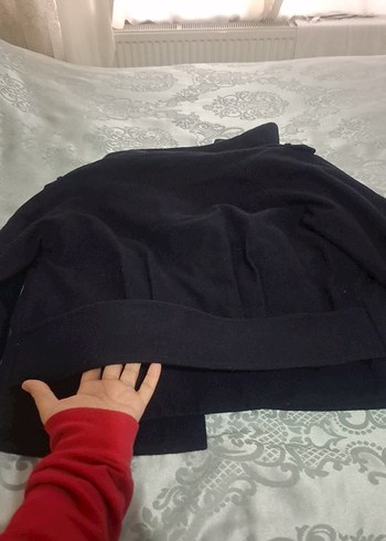 Siyah Düğmeli Midi Ceket - Görsel 7