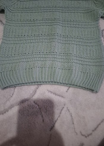 Yeşil Örgü Erkek Çocuk Triko Kazak - Görsel 5