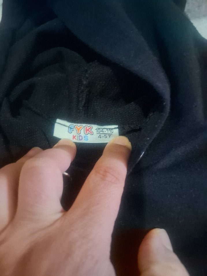 Siyah Erkek Çocuk İnce Kesim Eşofman Takımı - Görsel 5