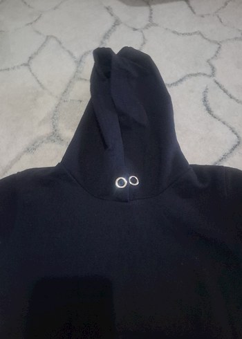 Erkek çocuk Lacivert kapişonlu Bol Kesim Eşofman Takımı - Görsel 6