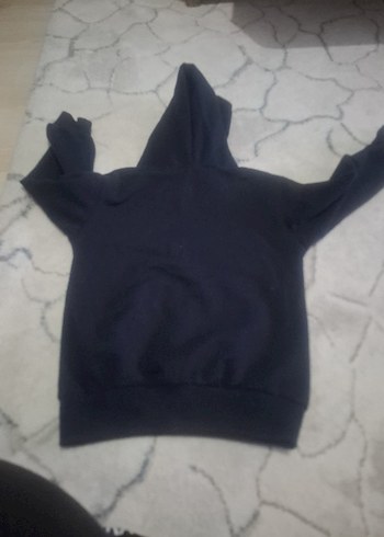 Erkek çocuk Lacivert kapişonlu Bol Kesim Eşofman Takımı - Görsel 8