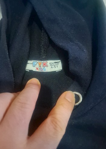 Erkek çocuk Lacivert kapişonlu Bol Kesim Eşofman Takımı - Görsel 7