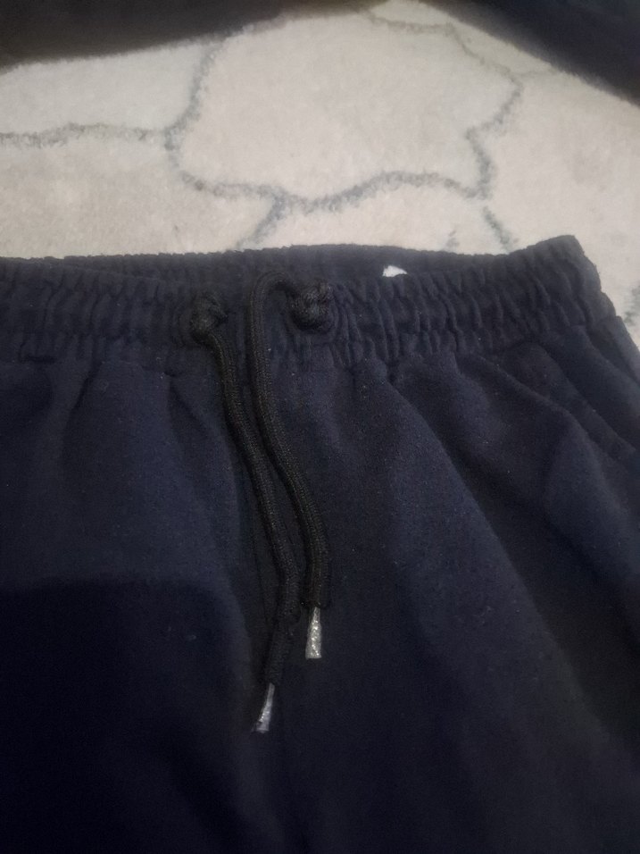 Erkek çocuk Lacivert kapişonlu Bol Kesim Eşofman Takımı - Görsel 4