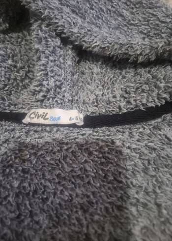 Kapüşonlu Fermuarlı Erkek Çocuk Sweatshirt - Görsel 7