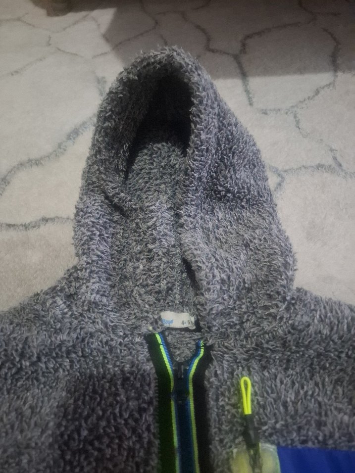 Kapüşonlu Fermuarlı Erkek Çocuk Sweatshirt - Görsel 4