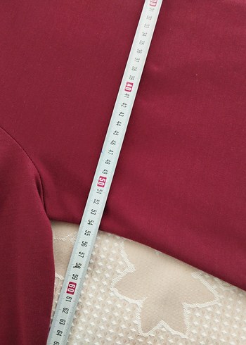 48 Beden Bordo Kadın Uzun Kollu Basic Tunik