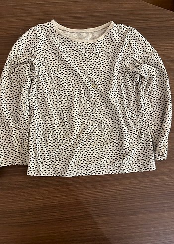 Bej ve Desenli Kız Uzun Kollu Kazaklar - Görsel 2