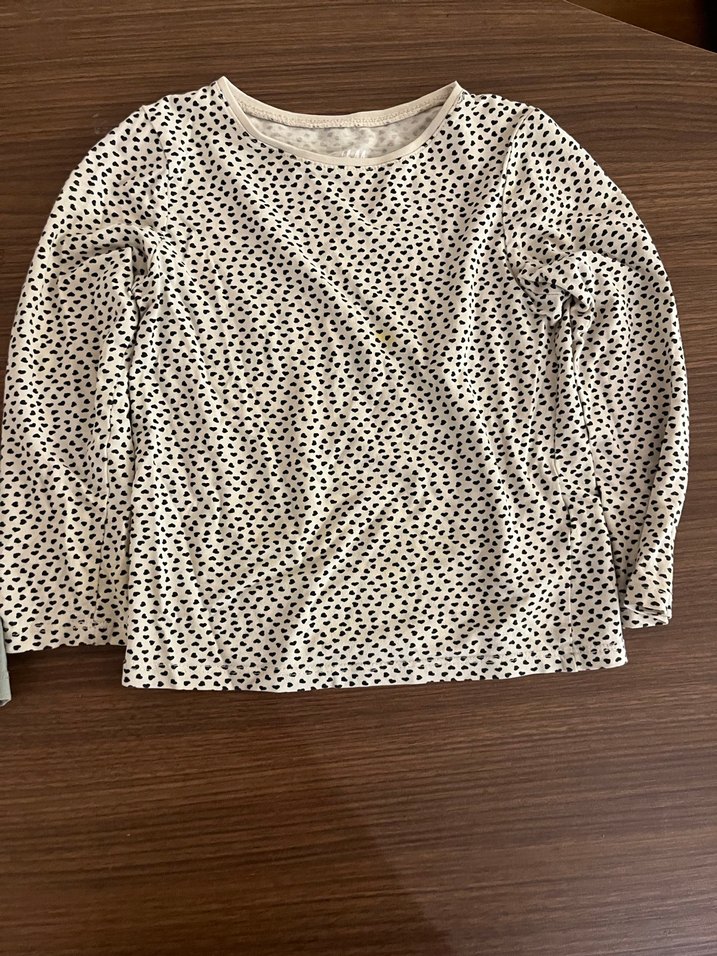 Bej ve Desenli Kız Uzun Kollu Kazaklar - Görsel 2