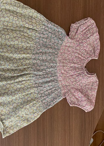 Çiçek Desenli Bohem Kız Elbise - Görsel 2