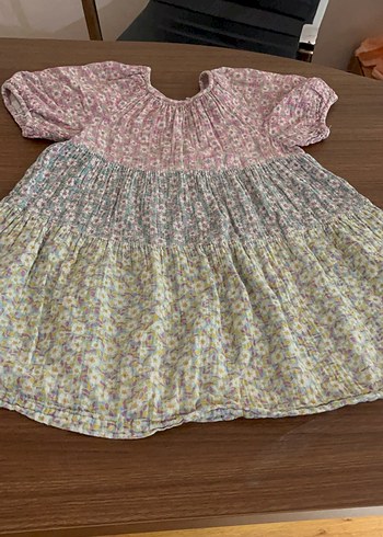 Çiçek Desenli Bohem Kız Elbise - Görsel 3