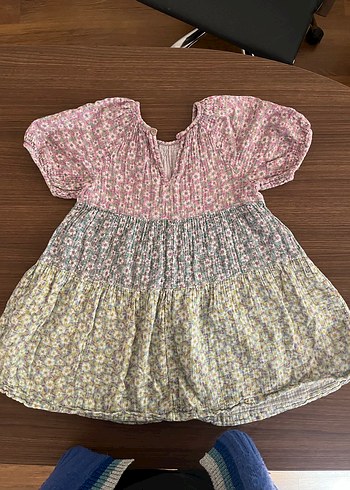 Çiçek Desenli Bohem Kız Elbise - Görsel 5