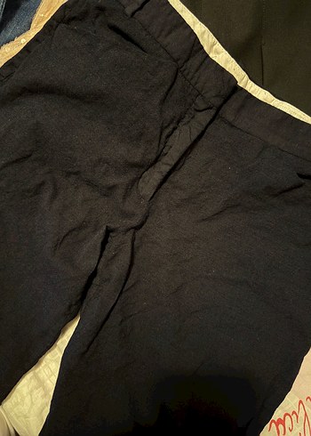 Zara Lacivert Yun Pantolon