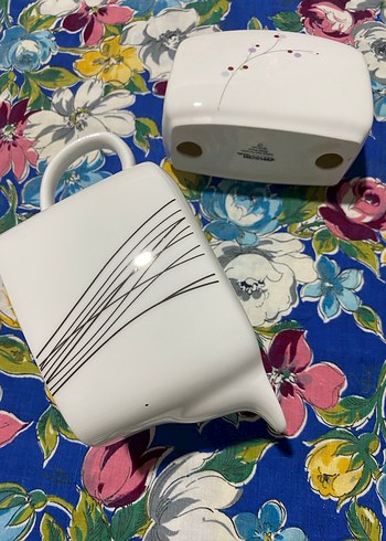 Beyaz Seramik Çaydanlık Seti - Görsel 2