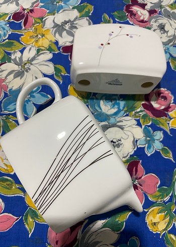 Beyaz Seramik Çaydanlık Seti - Görsel 7