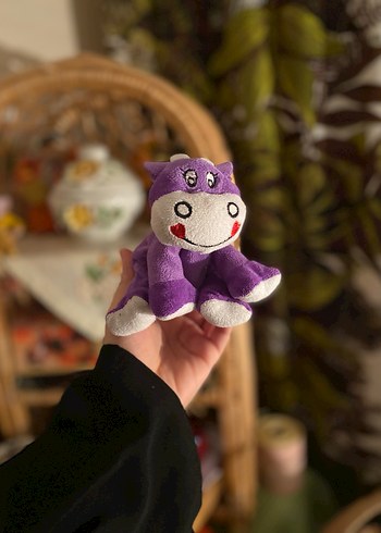 Beyaz Coca-Cola Ayıcık ve Mor Peluş Oyuncak - Görsel 4