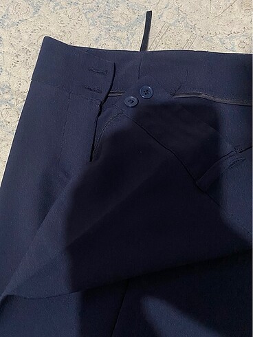 Zara Lacivert kumaş pantolon