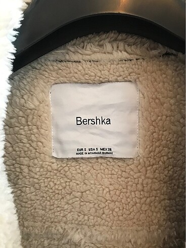 s Beden Bershka suni deri kürklü ceket