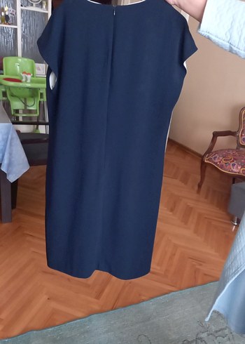 lacivert  elbise - Görsel 9