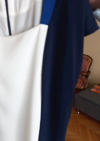 lacivert  elbise - Görsel 4