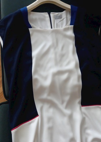 lacivert  elbise - Görsel 10