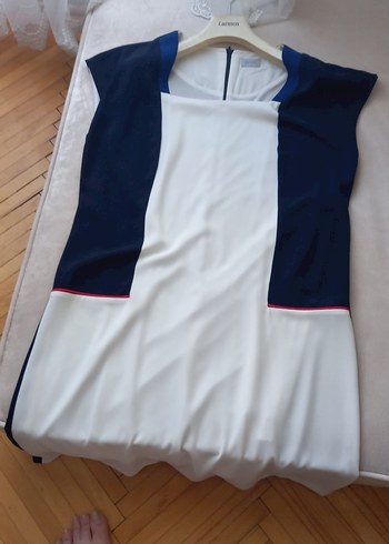 lacivert  elbise - Görsel 14