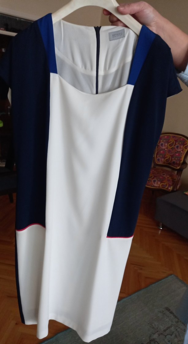 lacivert  elbise - Görsel 2