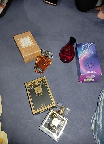  Beden Renk 3 adet avon parfüm 