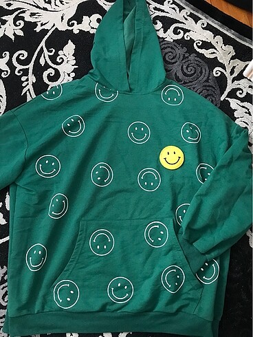 Smile Yeşil Sweatshirt