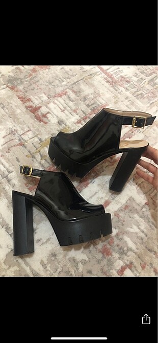 Zara Rugan platform kalın topuklu ayakkabı