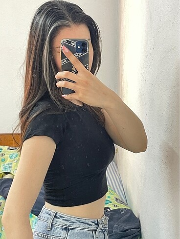 Trendyol & Milla Siyah crop